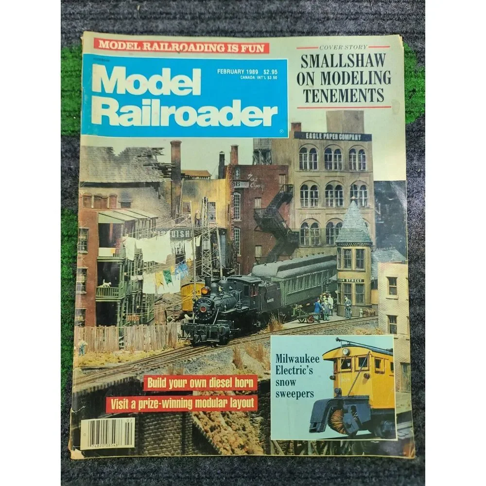 Model Railroader Magazine 1989 Jan‎ Thru June Locomotive Train Hobby Craft Build